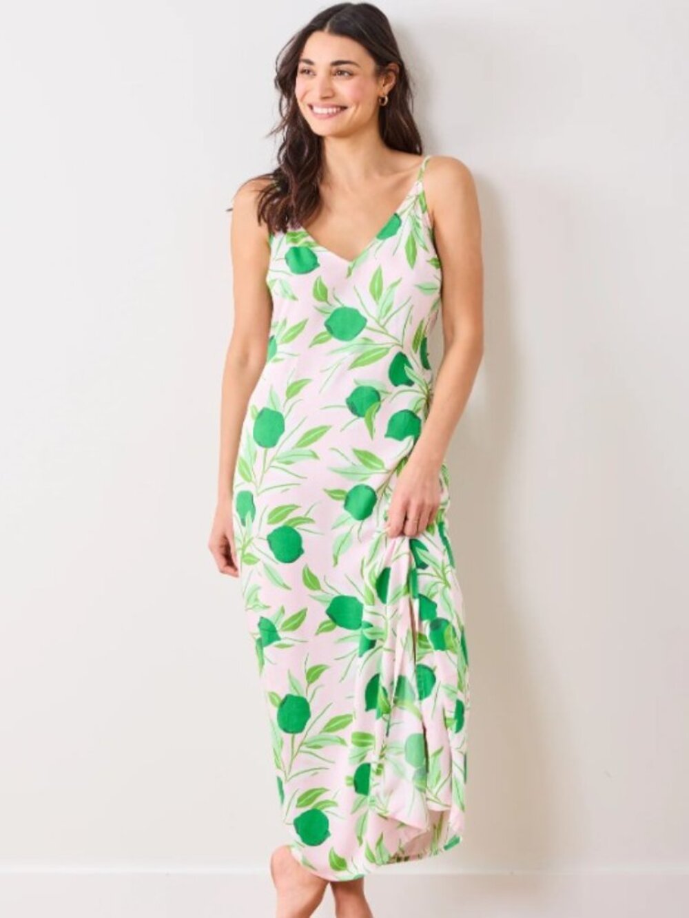 Printfresh Eco Silky Long Slip Nightgown